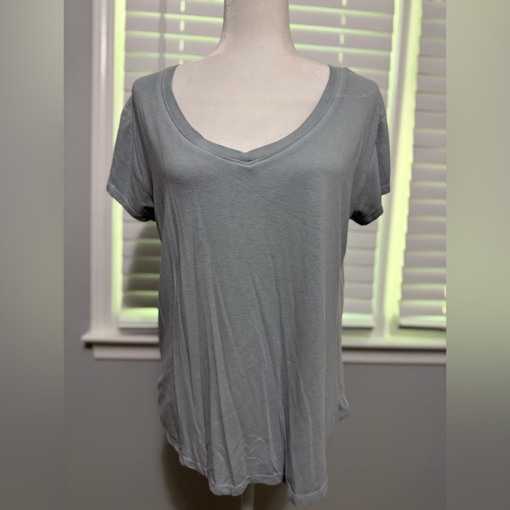 Rue21 Gray/ Blue Relaxed Short Sleeve Tee